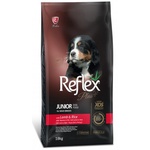LIDER Reflex Plus Maxi Breed Puppy Dog Food with Lamb Rice - Пълноценна храна за подрастващи кученца от едри породи с агнешко и ориз 18 кг, Турция