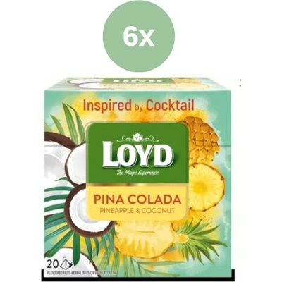 Loyd Tea pyramida coctail pina colada 6 x 34 g