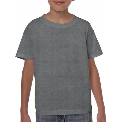 Gildan detské tričko Heavy tmavo sivá melírová