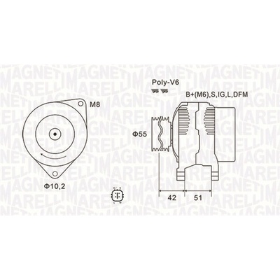 MAGNETI MARELLI generAtor 063732126010