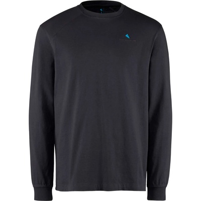 Klättermusen Мъжка тениска Klättermusen Root Logo L/S Tee Longsleeve - Raven (216-8370-0213)