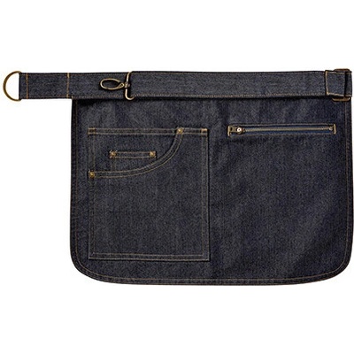 Premier Workwear Džínová zástěra s kapsou PR138 Indigo Denim 31x32cm
