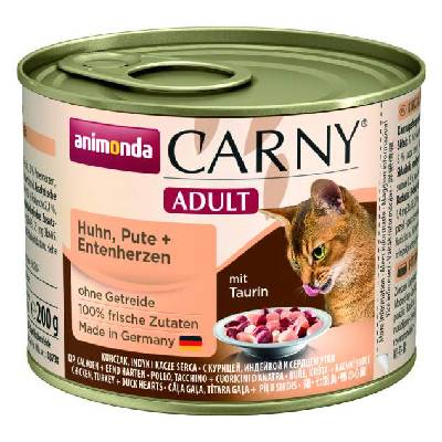 ANIMONDA konzerva CARNY Adult - kura, morka + kačacie srdce200g