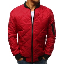 DStreet bunda pánská prošívaná TX2210 bomber jacket červená