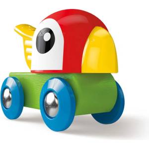 Hape Дървен локомотив Hape - Свирукащ папагал (H3808)