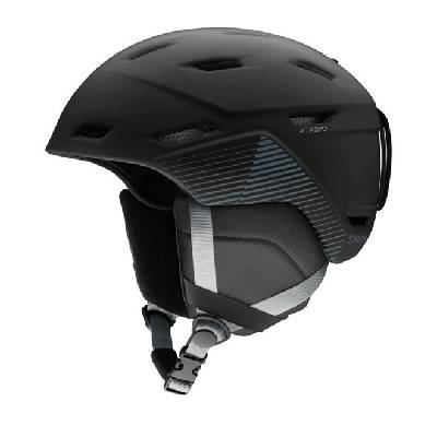 SMITH helma Mission Matte Black Stripes (2NR) Vel.: L