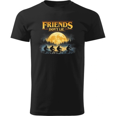 Pánské tričko Stranger Things Friends don´t lie