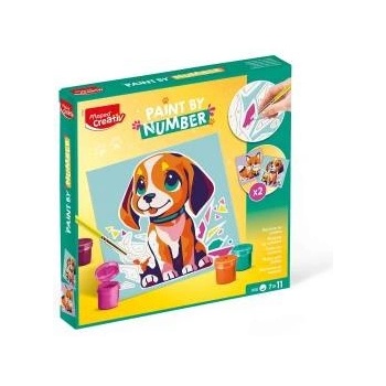 Maped Creative painting by numbers puppy/fox