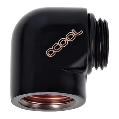 Alphacool L-конектор Alphacool HF, G1/4 външна - вътрешна резба, Черен мат (AC-64213)