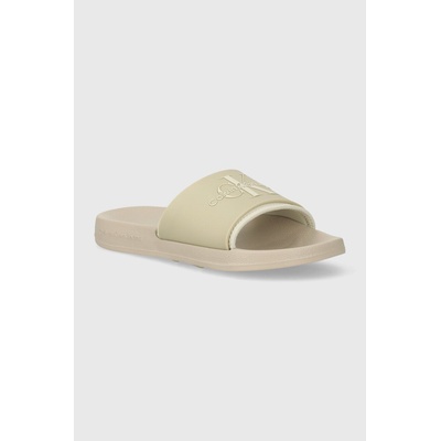 Calvin Klein Jeans Чехли Calvin Klein Jeans SLIDE MONOGRAM TPU в зелено YW0YW00585 (YW0YW00585)