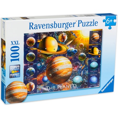 Ravensburger Пъзел Ravensburger от 100 XXL части - Планети (10853)