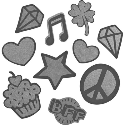 Reflexné samolepky StickyRicky coocazoo strieborne