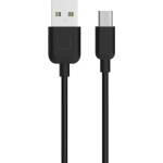 USAMS Кабел U-Turn microUSB, черен, 2A (Usa000190)