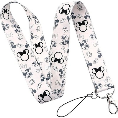 Šňůrka na krk Unique s karabinkou Minnie Mouse