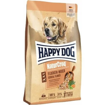 Happy Dog Flakes Mixer - храна за кучета, допълваща храна за смесване с месо, 5 вида зърнени съставки, зеленчуци и средиземноморски билки, витамини и минерали, 10 кг, Германия - 61137