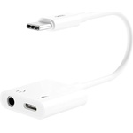 XO Преходник XO NB-R172D от Type-C към Type-C + 3.5mm (NB-R172D)