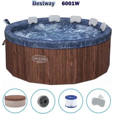 Bestway Надуваемо джакузи Bestway 6001W Toronto Smart AirJet 7, 190x70 см (6001W Toronto Smart AirJet 7)