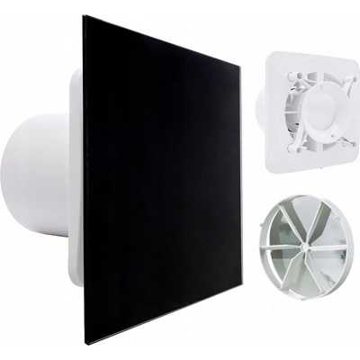 Ventika KLIQ100BASE + KLIQFP180GLASSBLK