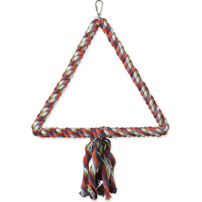 BIRD JEWEL Hojdačka farebná s povrazmi 40 cm