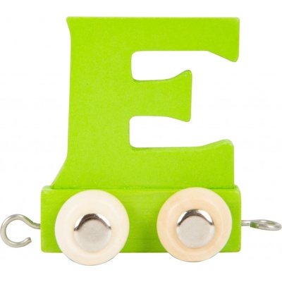 small foot Dřevěný vláček barevná abeceda písmeno E