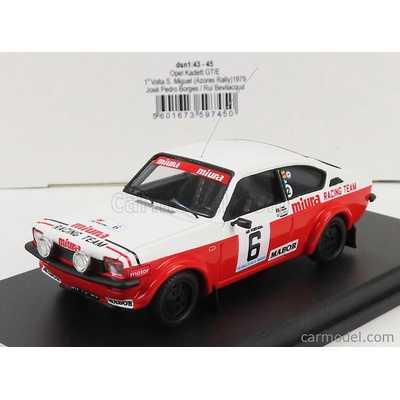 Trofeu Opel Kadett Gt/e N 6 Winner Rally Azores Volta A S.miguel 1979 J.p.borges R.bevilacqua Bílá Červená 1:43