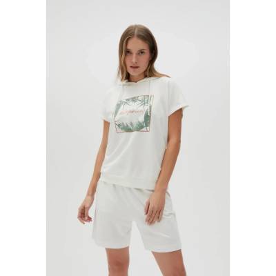 Moodo Marisse Women's Sweatshirt L-Bl-4604 Off White biela