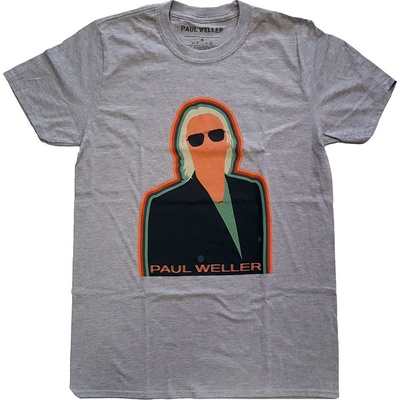 Paul Weller tričko Illustration Key Lines šedé
