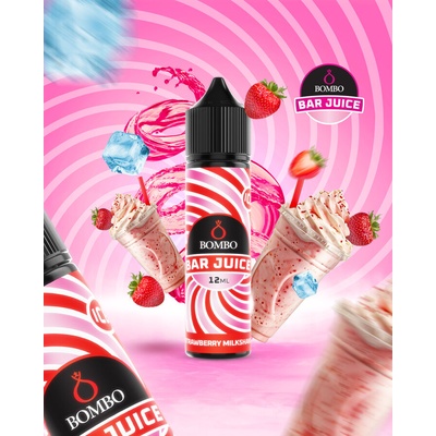 Bombo Bar Juice Strawberry Milkshake 12ml/60ml Flavorshot