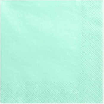 PartyDeco ubrousky papírové mint 33x33cm