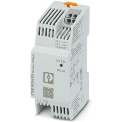 Phoenix Contact STEP3-PS/1AC/12DC/2.5/PT sieťový zdroj na montážnu lištu (DIN lištu), 12 V/DC, 2.5 A, 30 W, výstupy 1 x