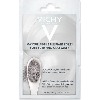 Vichy Минерална маска с 2 вида бяла глина , Vichy With Two Mineral Clays , 2x6ml
