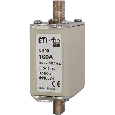 Batériová poistka NH00 gBat 160A/80V DC