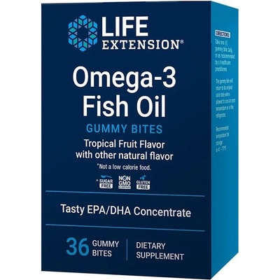 Life Extension Omega-3 Fish Oil Gummy Bites 36 Gummies