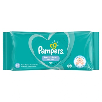 Pampers Fresh Clean мокри кърпи 52 броя