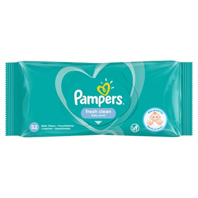 Pampers Fresh Clean мокри кърпи 52 броя