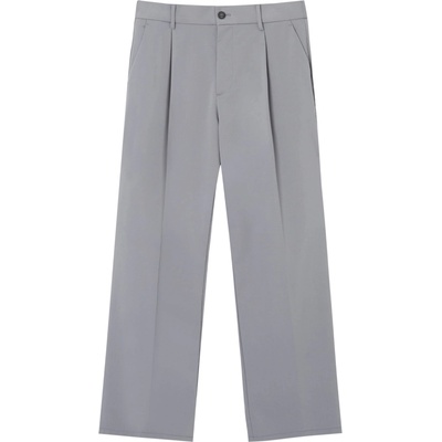 Pull&Bear Панталон с ръб сиво, размер S