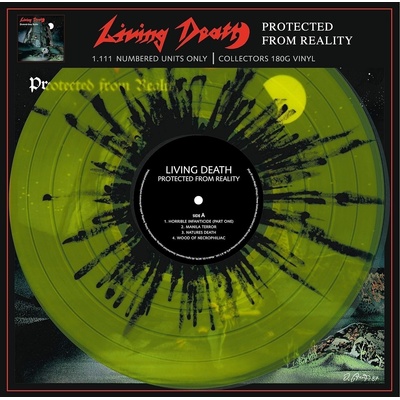 Living Death - Protected From Reality (Limited Edition) (Reissue) (Neon Yellow Black Marbled Coloured) (LP) (4260494436495)