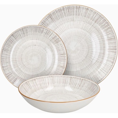 Tognana porcelánová jídelní souprava Virtuo Beige 18 ks – Zboží Dáma