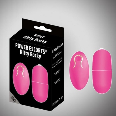 Vibrátor - Kitty Rocky na diaľkové ovládanie ružový