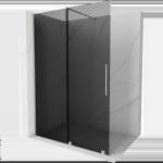 Mexen Velar плъзгаща се душ кабина Walk-in 150 x 200 см, графит 8 мм, четкан никел - 871-150-000-43-97 (871-150-000-43-97)