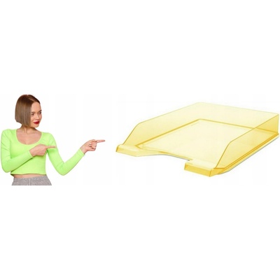 Donau odkladač A4 plastový transparentný oranžový