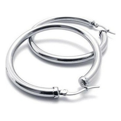 Prosperk náušnice masivní kruhy ocelové S2614