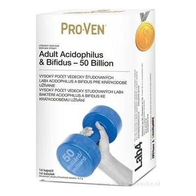 Pro-Ven Adult Acidophilus & Bifidus 50 Billion 14 kapslí