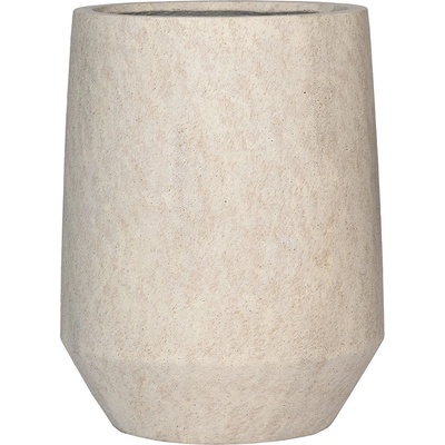 Pottery Pots Kvetináč Harith High, béžový travertín, 55,5 x 70 cm
