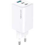 Forever GaN PD QC зарядно устройство Forever 2x USB-C 1x USB 65W б