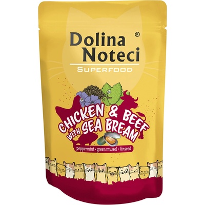 Dolina Noteci Superfood kuřecí, hovězí a pražma 20 × 85 g