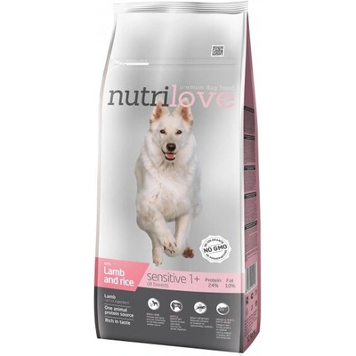 Nutrilove Sensitive All Breeds s jehněčím 12 kg