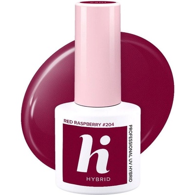HI Hybrid Hybridní lak 204 Červená malina 5 ml