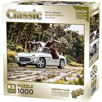 KS Games Пъзел KS Games от 1000 части - Автомобил Mercedes-Benz 300 SL Gullwing (20781)