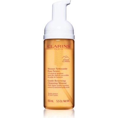 Clarins Cleansing Gentle Renewing Cleansing Mousse нежна почистваща пяна за всички типове кожа на лицето 150ml